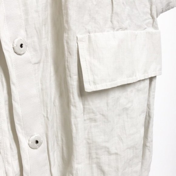 NWT EILEEN FISHER Bone Rumpled Organic Jacket - Picture 4 of 5
